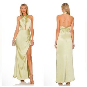 NEW NWT Elliatt Begonia Maxi Dress 
Avocado Green